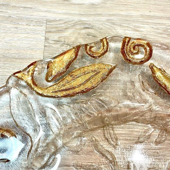 IVV A NIGHT IN PALMIRA PLATE CM.36 GOLD DECORATION Made in Italy - Picture 4 of 6